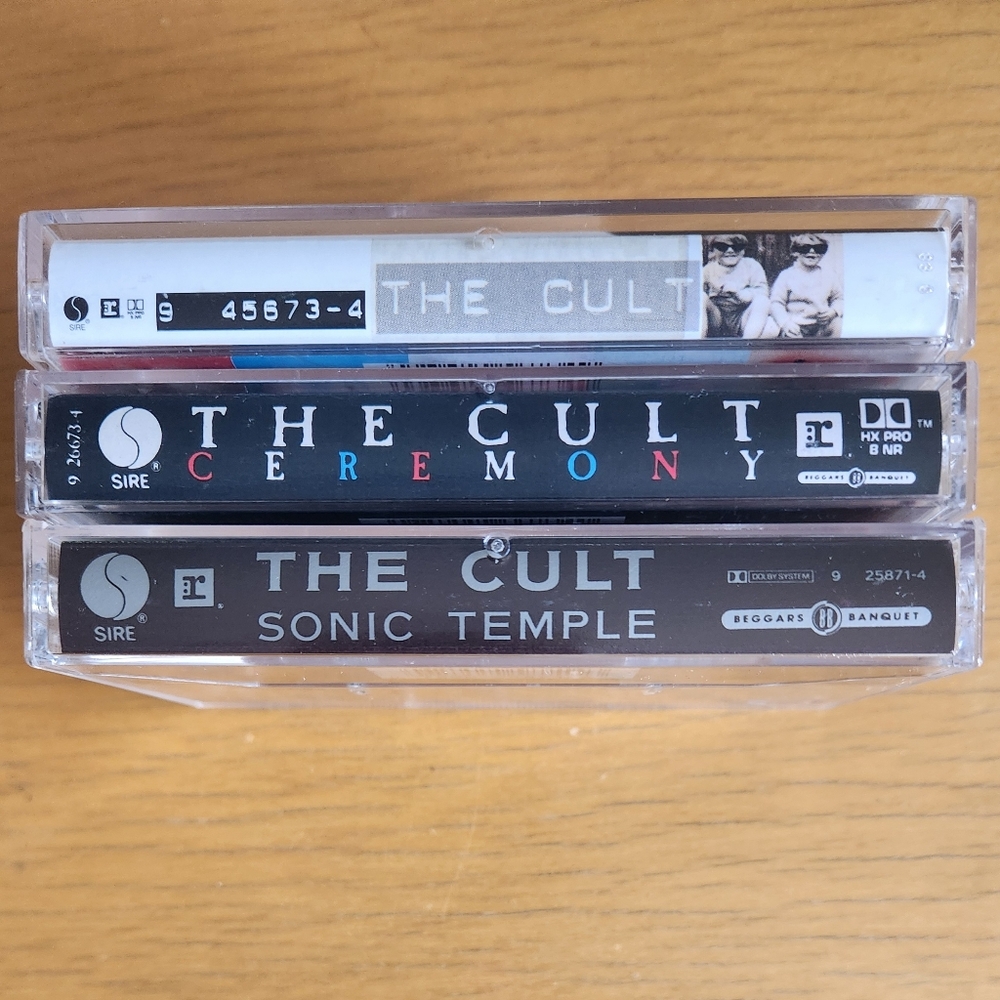The Cult - 1980s & 90s Cassette Tapes (Lot of 3) 